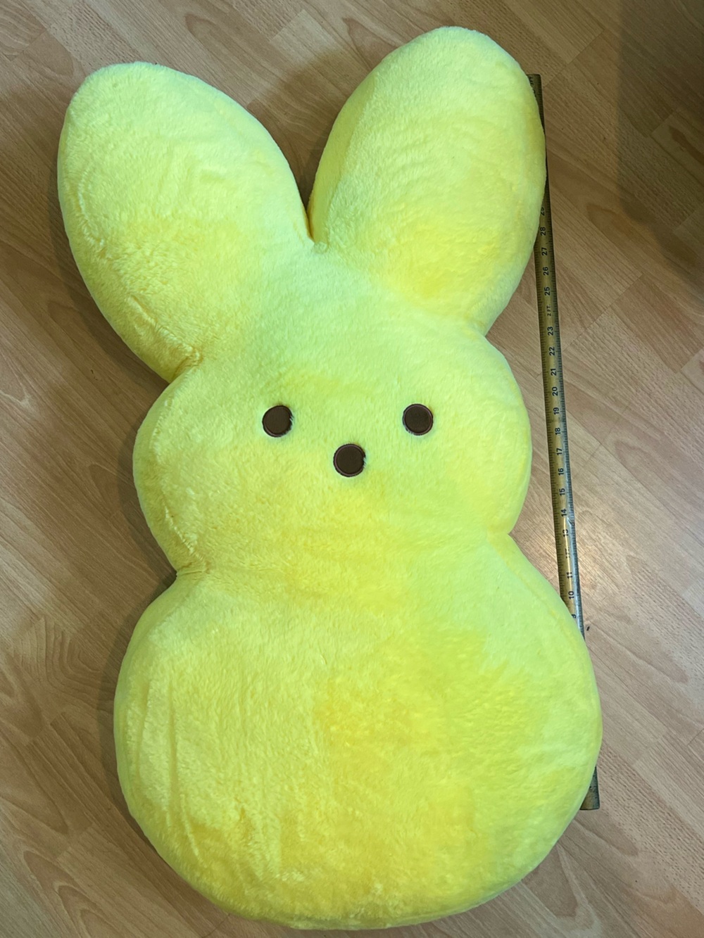 Jumbo Peeps 36” Bunny Plush Giant Yellow Easter Stuffed Animal - Picture 7 of 8